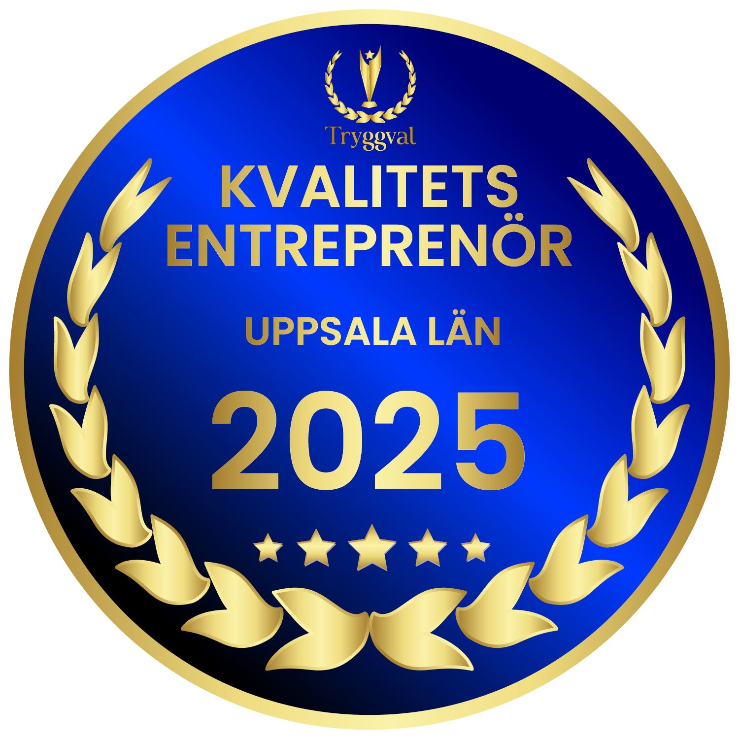 Uppsala Fot har fått utmärkelsen Kvalitetsentreprenör Uppsala Län 2025 av Tryggval